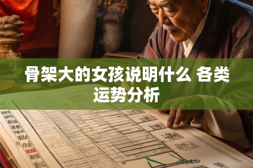 骨架大的女孩说明什么 各类运势分析