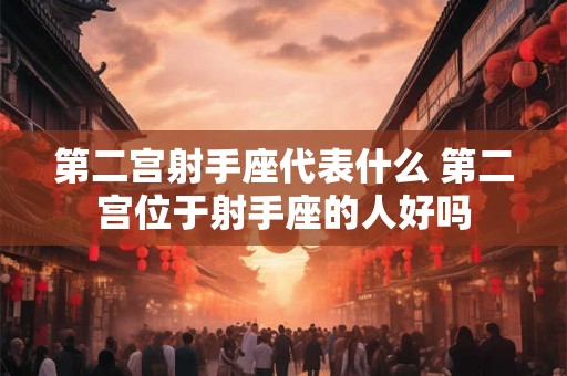 第二宫射手座代表什么 第二宫位于射手座的人好吗