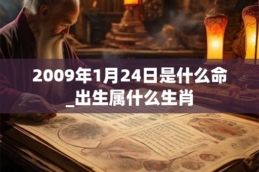 2009年1月24日是什么命_出生属什么生肖