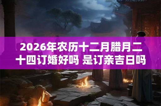 2026年农历十二月腊月二十四订婚好吗 是订亲吉日吗