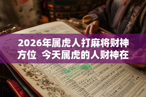 2026年属虎人打麻将财神方位  今天属虎的人财神在哪个方位