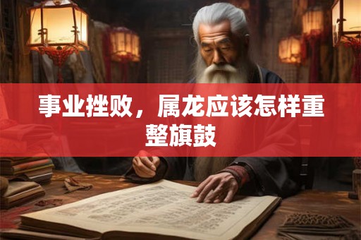 事业挫败，属龙应该怎样重整旗鼓