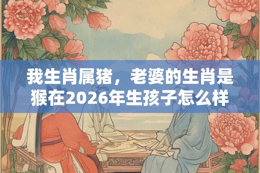 我生肖属猪，老婆的生肖是猴在2026年生孩子怎么样？