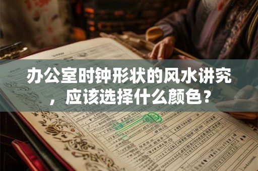 办公室时钟形状的风水讲究，应该选择什么颜色？