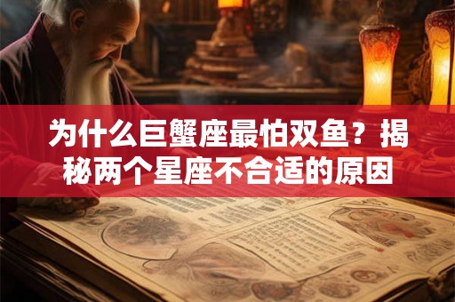 为什么巨蟹座最怕双鱼？揭秘两个星座不合适的原因