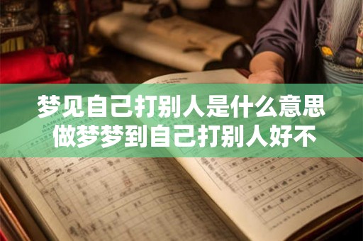 梦见自己打别人是什么意思 做梦梦到自己打别人好不好