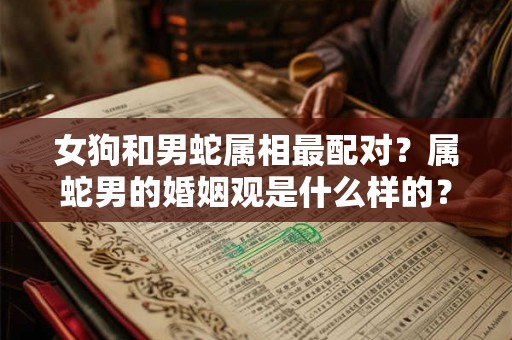 女狗和男蛇属相最配对？属蛇男的婚姻观是什么样的？