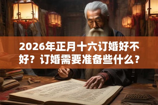 2026年正月十六订婚好不好？订婚需要准备些什么？