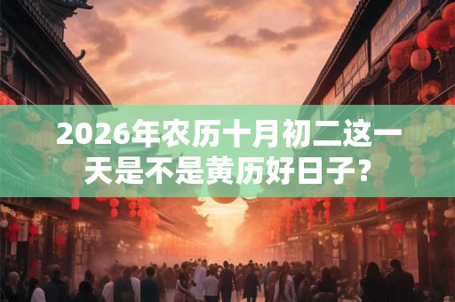 2026年农历十月初二这一天是不是黄历好日子? 2026年农历十月初二这一天是不是黄历好日子?