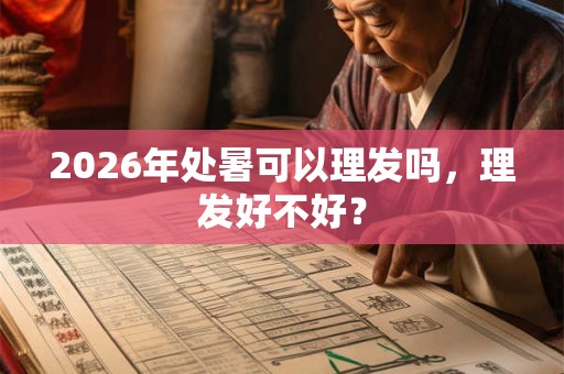 2026年处暑可以理发吗,理发好不好? 2026年处暑可以理发吗,理发好不好?