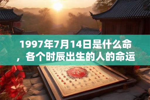 1997年7月14日是什么命，各个时辰出生的人的命运