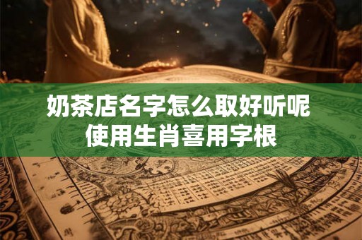 奶茶店名字怎么取好听呢 使用生肖喜用字根