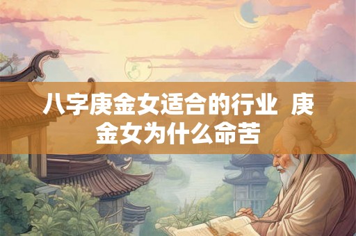 八字庚金女适合的行业  庚金女为什么命苦