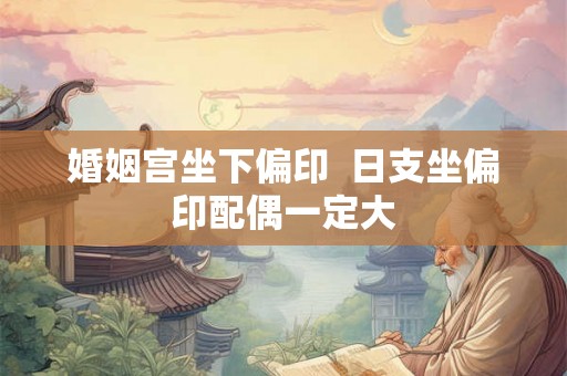 婚姻宫坐下偏印  日支坐偏印配偶一定大