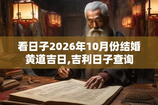 看日子2026年10月份结婚黄道吉日,吉利日子查询