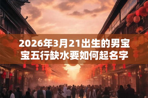 2026年3月21出生的男宝宝五行缺水要如何起名字