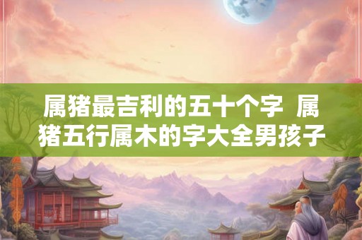 属猪最吉利的五十个字  属猪五行属木的字大全男孩子