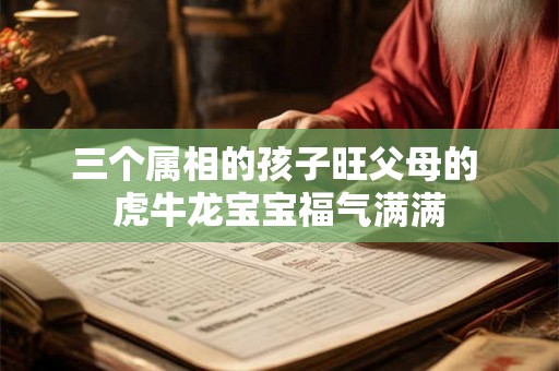 三个属相的孩子旺父母的 虎牛龙宝宝福气满满 三个属相的孩子旺父母的 虎牛龙宝宝福气满满