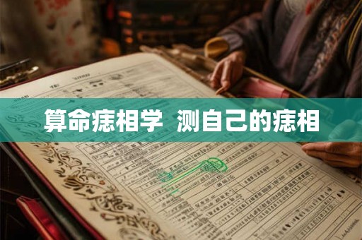 算命痣相学  测自己的痣相