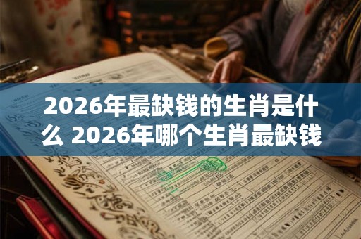 2026年最缺钱的生肖是什么 2026年哪个生肖最缺钱