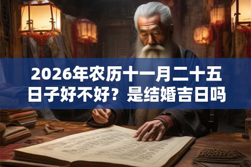 2026年农历十一月二十五日子好不好？是结婚吉日吗？