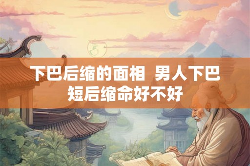 下巴后缩的面相  男人下巴短后缩命好不好