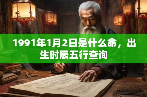 1991年1月2日是什么命，出生时辰五行查询
