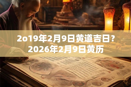 2o19年2月9日黄道吉日？2026年2月9日黄历