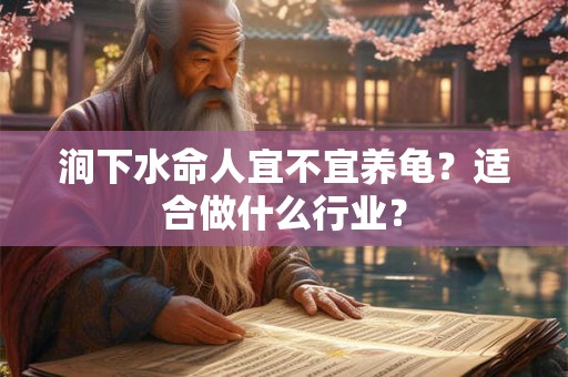 涧下水命人宜不宜养龟？适合做什么行业？