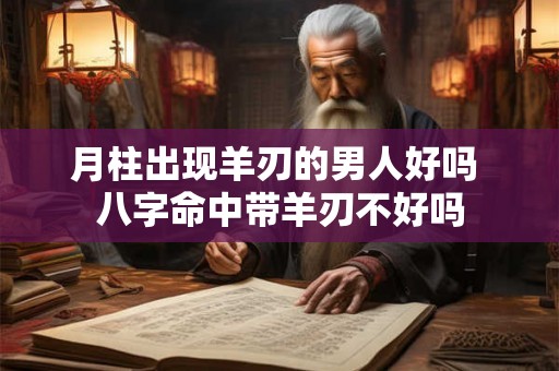 月柱出现羊刃的男人好吗 八字命中带羊刃不好吗