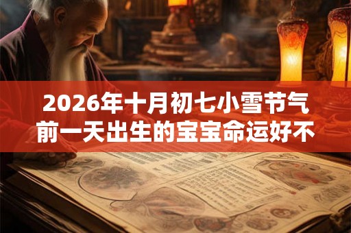 2026年十月初七小雪节气前一天出生的宝宝命运好不好？