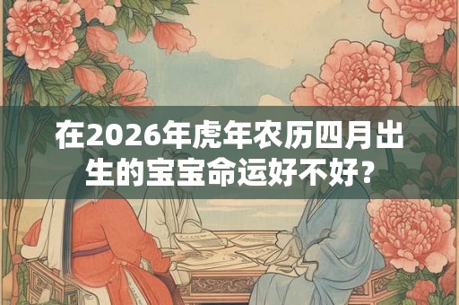 在2026年虎年农历四月出生的宝宝命运好不好？