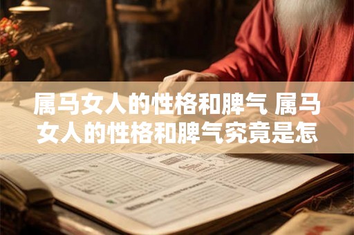 属马女人的性格和脾气 属马女人的性格和脾气究竟是怎样的