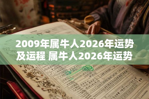 2009年属牛人2026年运势及运程 属牛人2026年运势如何