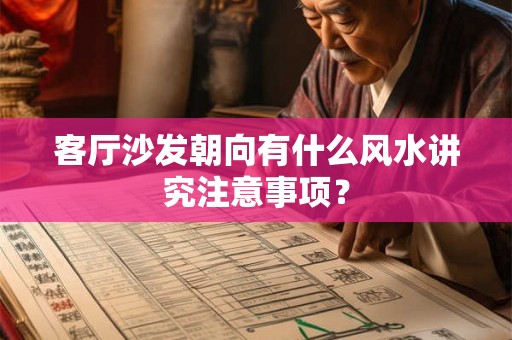 客厅沙发朝向有什么风水讲究注意事项？