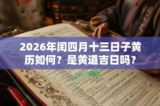 2026年闰四月十三日子黄历如何？是黄道吉日吗？