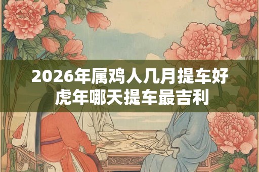 2026年属鸡人几月提车好 虎年哪天提车最吉利 2026年属鸡人几月提车好 虎年哪天提车最吉利