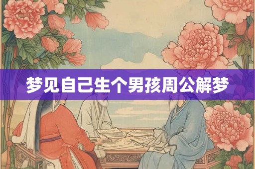 梦见自己生个男孩周公解梦