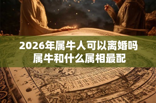 2026年属牛人可以离婚吗 属牛和什么属相最配