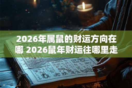 2026年属鼠的财运方向在哪 2026鼠年财运往哪里走