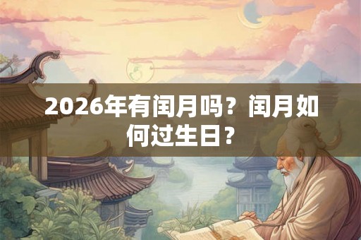2026年有闰月吗？闰月如何过生日？