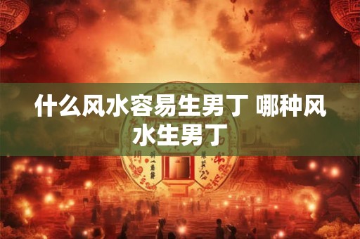 什么风水容易生男丁 哪种风水生男丁