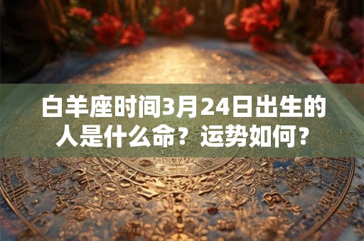 白羊座时间3月24日出生的人是什么命?运势如何? 白羊座时间3月24日出生的人是什么命?运势如何?