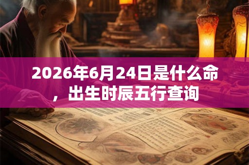 2026年6月24日是什么命，出生时辰五行查询