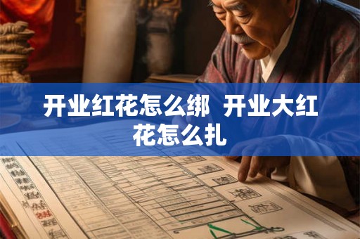 开业红花怎么绑  开业大红花怎么扎