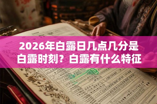 2026年白露日几点几分是白露时刻？白露有什么特征？