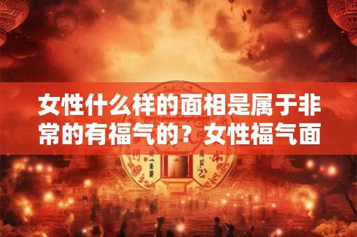 女性什么样的面相是属于非常的有福气的？女性福气面相介绍