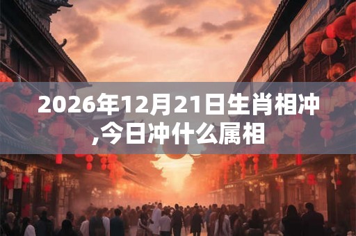 2026年12月21日生肖相冲,今日冲什么属相 2026年12月21日生肖相冲,今日冲什么属相