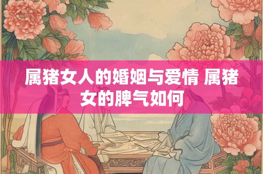 属猪女人的婚姻与爱情 属猪女的脾气如何