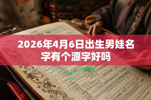 2026年4月6日出生男娃名字有个源字好吗